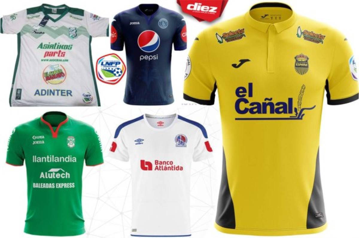 Los nuevos uniformes de equipos de Liga Nacional de Honduras para el torneo Apertura 2018