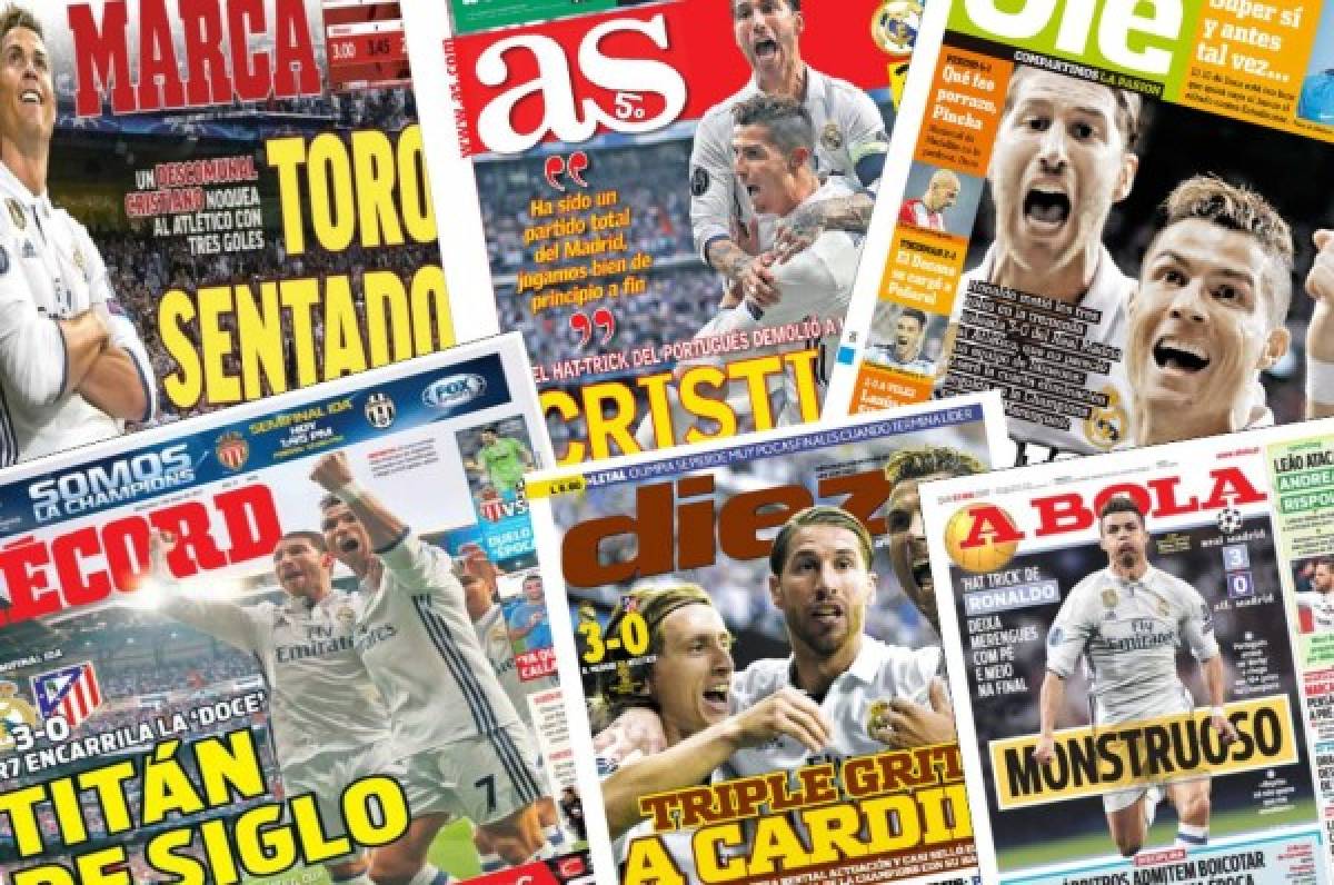 Las portadas de los diarios deportivos del mundo se rinden a los pies Cristiano Ronaldo