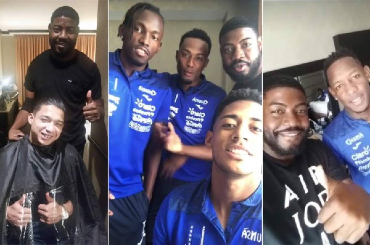 Primo del 'Choco' Lozano es el barbero de la Selección Nacional de Honduras