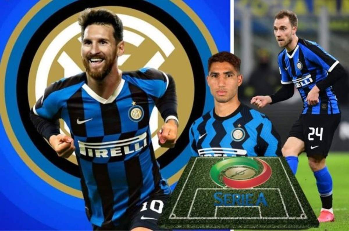 Con los fichajes: Así sería el equipazo que tendría el Inter de Milán en 2021 con Messi