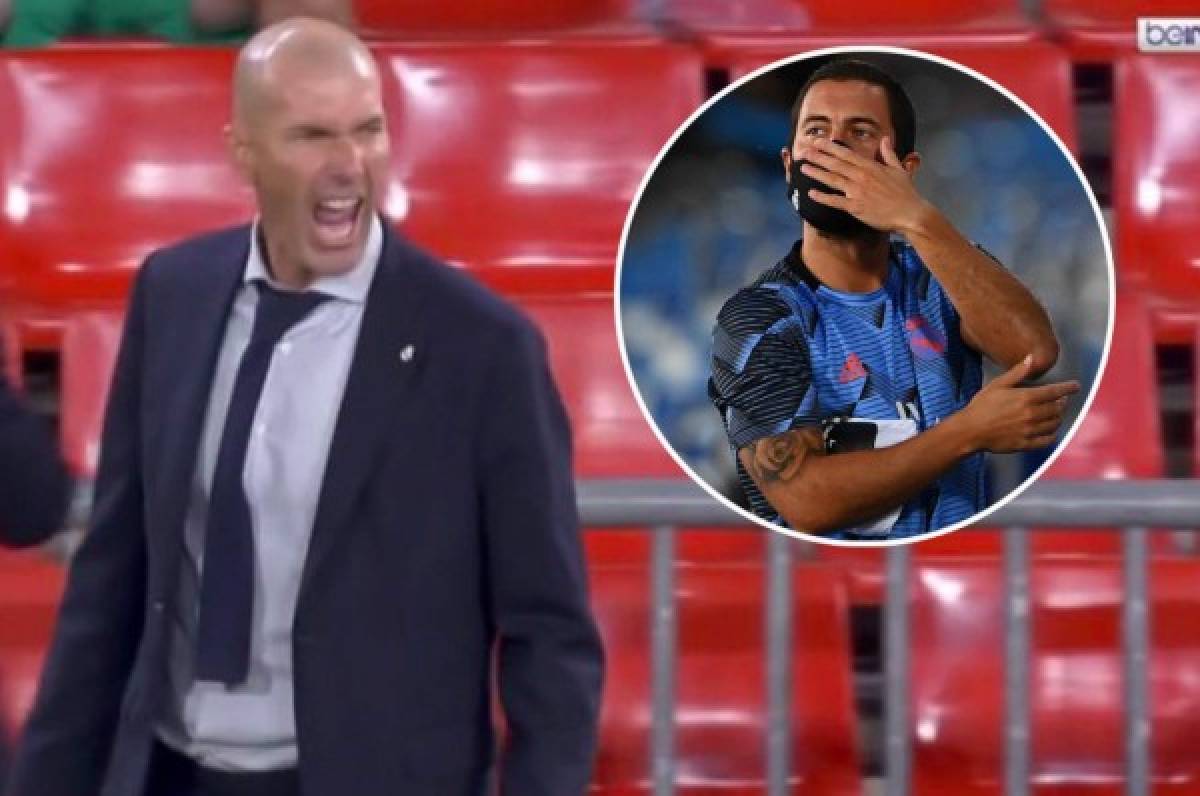 Zidane revela por qué Hazard no es titular y grita tras conseguir el triunfo contra Granada