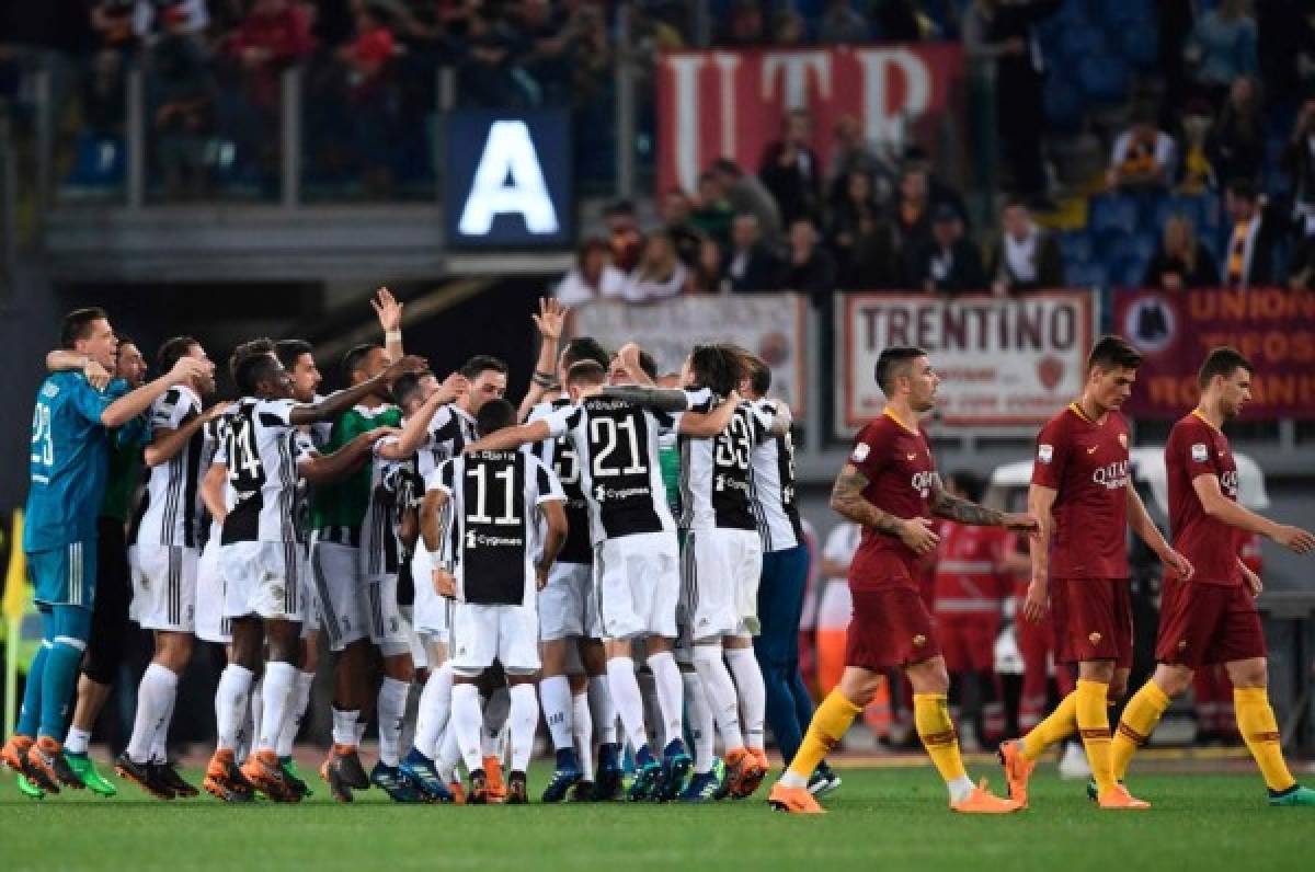 La Juventus empata contra la Roma y se corona nuevamente campeón de Italia