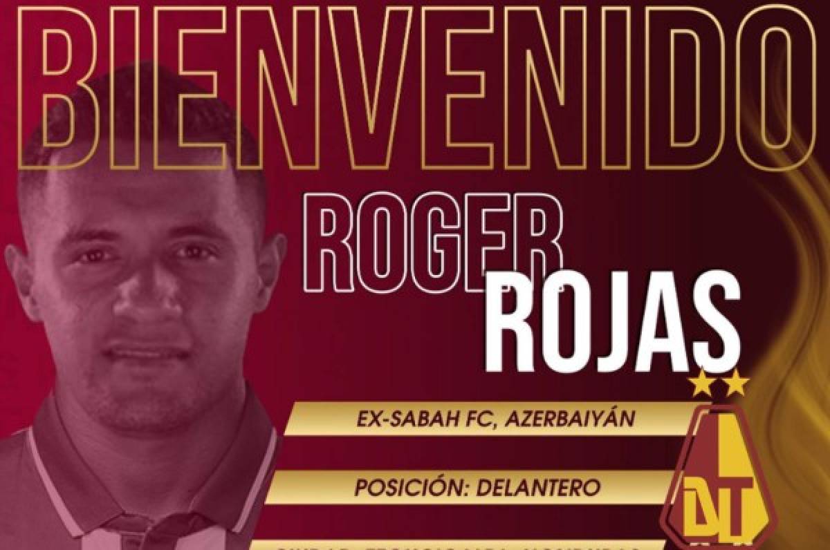 Deportes Tolima de Colombia hace oficial el fichaje del catracho Roger Rojas
