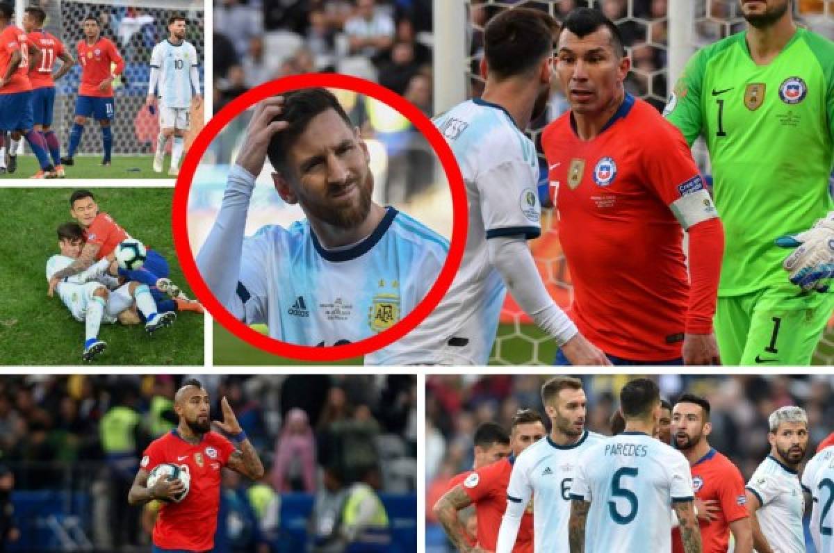 La frustración de Messi, la otra pelea del partido y el gesto de Vidal