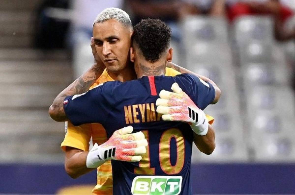 Neymar sorprende y se rinde ante Keylor Navas con un mensaje en redes sociales