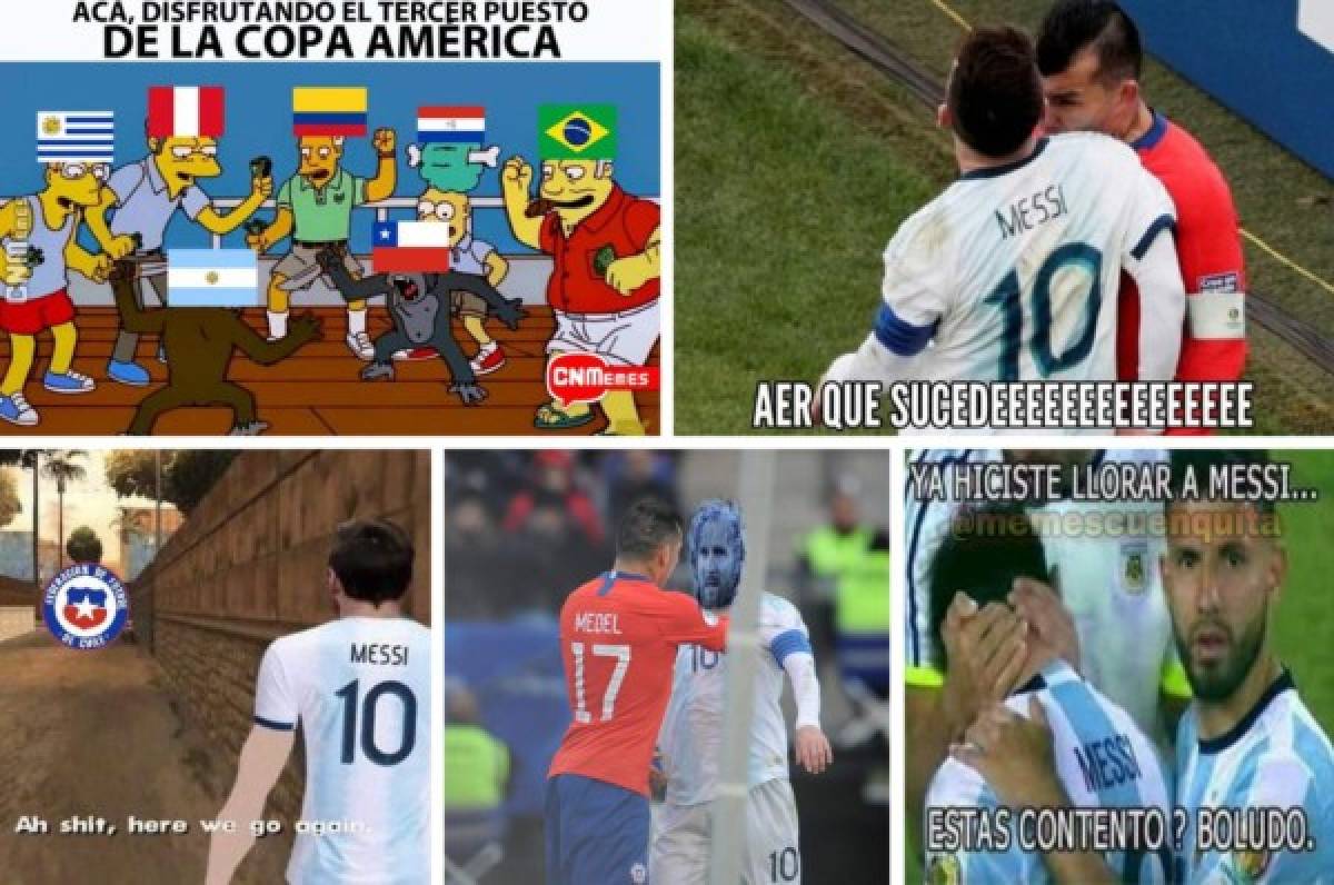 ¡Para morir de risa! Los memes atacan a Messi por la pelea con Gary Medel en el Argentina-Chile