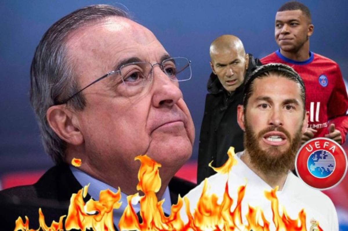 Florentino se destapa: Salidas de Zidane y Ramos, Bernabéu, llegada de Mbappé y atiza contra la UEFA