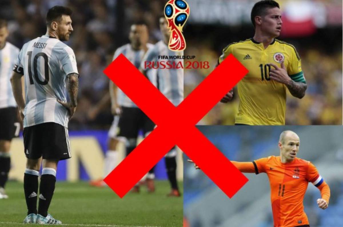 Las grandes estrellas que están en peligro de no ir al Mundial de Rusia 2018