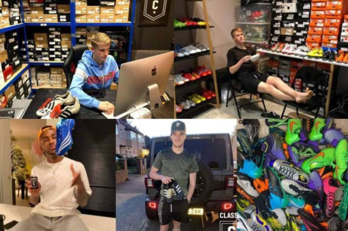 ¡Insólito! El inglés de 17 años que vende botines a jugadores de la Premier League hasta por 8 mil euros