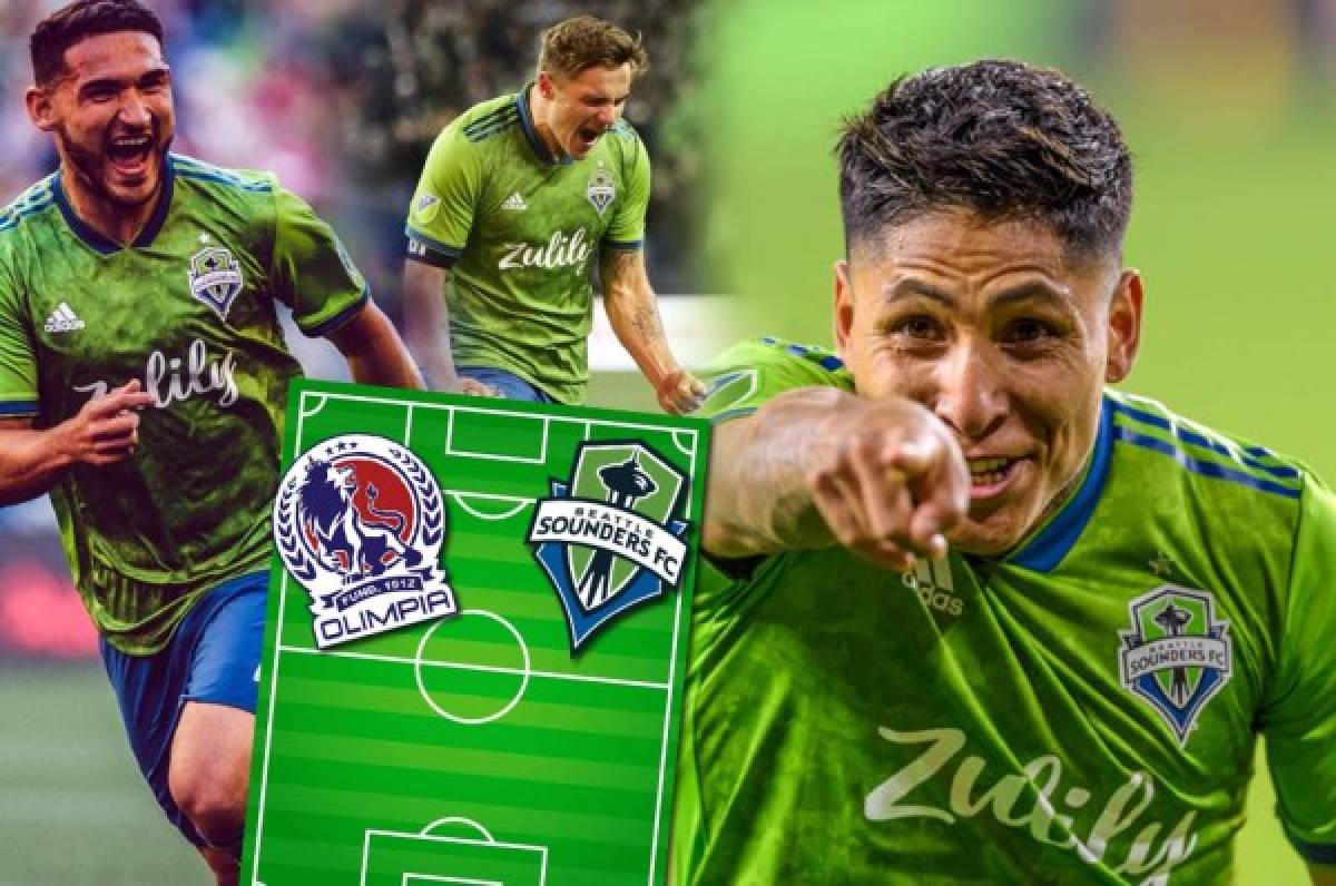 El millonario 11 que presentaría Seattle Sounders hoy ante Olimpia en el Olímpico