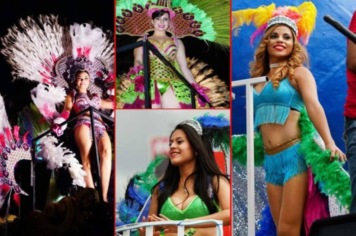 ¡Bellísimas! Las lindas chicas que se robaron las miradas en el carnaval de SPS