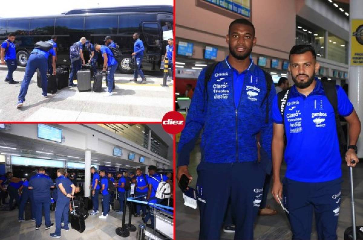 EN FOTOS: Selección de Honduras viajó hacia Trinidad y Tobago para debutar en la Liga de Naciones