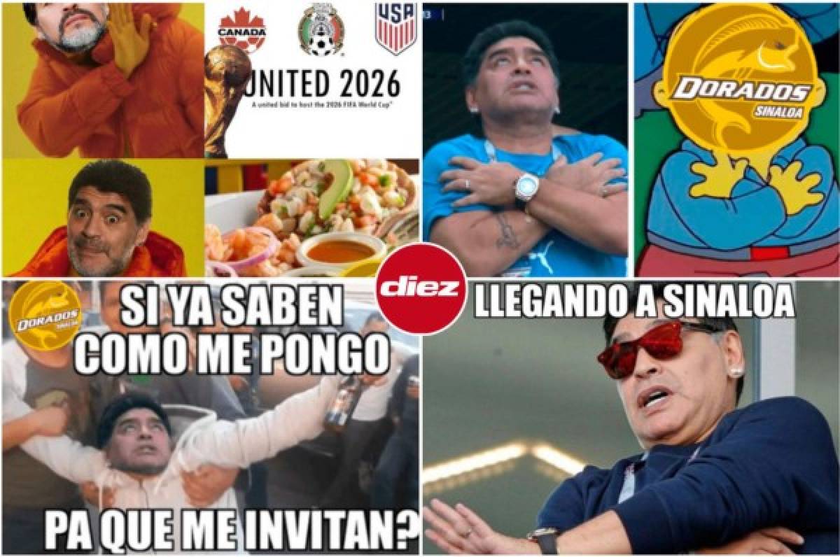 Memes: Revientan las redes con la llegada de Maradona a Dorados de Sinaloa