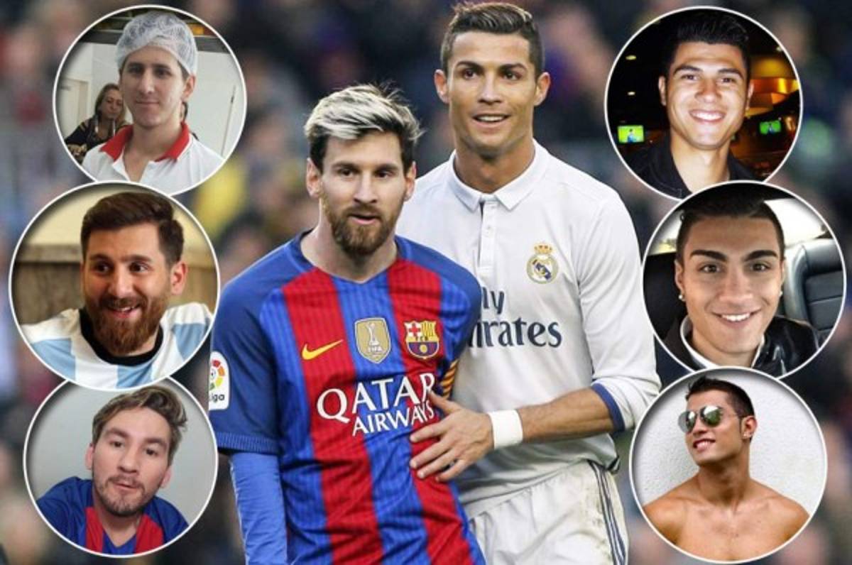 ¡INCREÍBLE! Los dobles de Cristiano Ronaldo y Lionel Messi