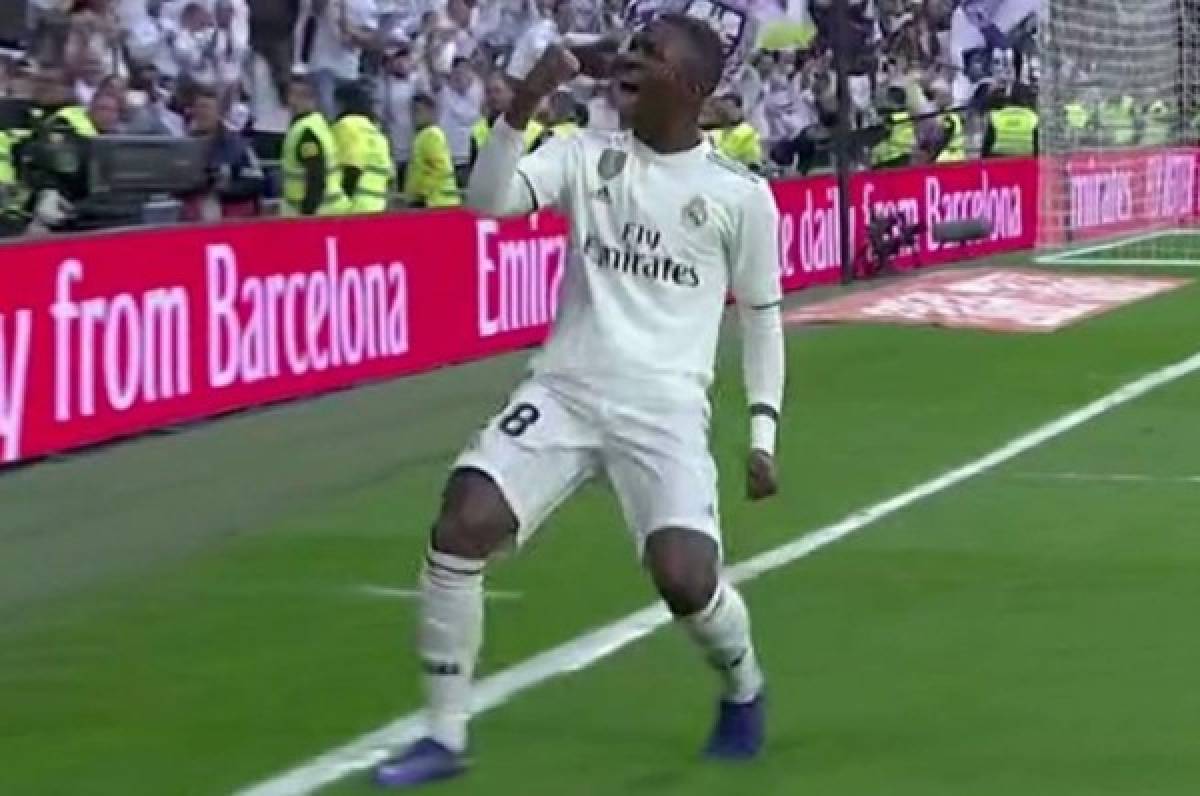 Vinícius ingresa de cambio y provoca el primer gol para el Real Madrid