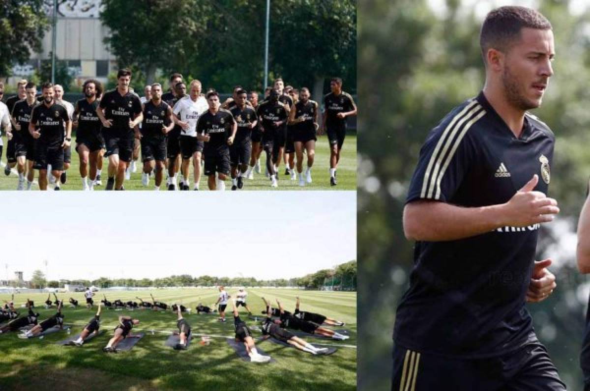 FOTOS: Así ha sido el primer entrenamiento de Hazard con el Real Madrid