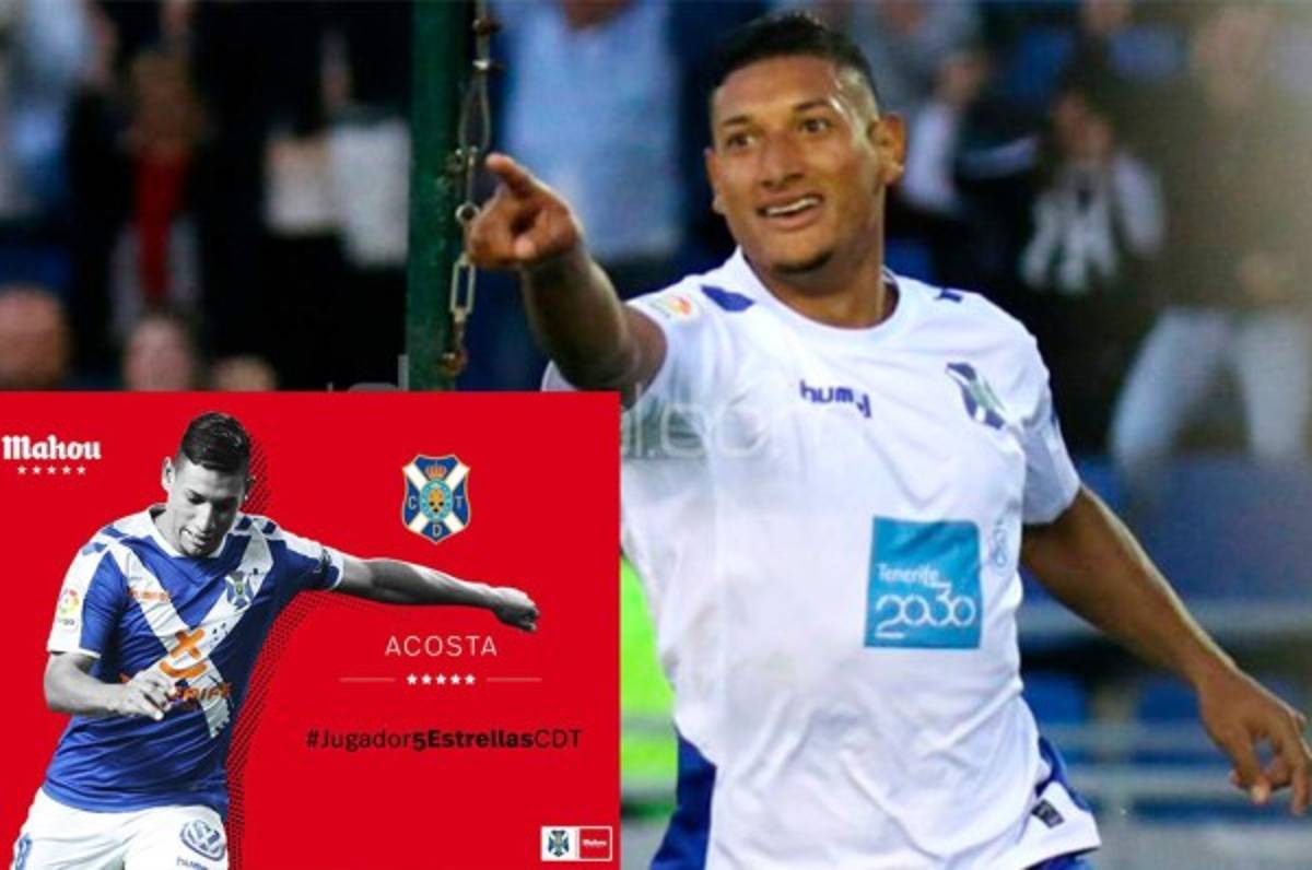 Bryan Acosta, premiado como mejor jugador de marzo en el Tenerife