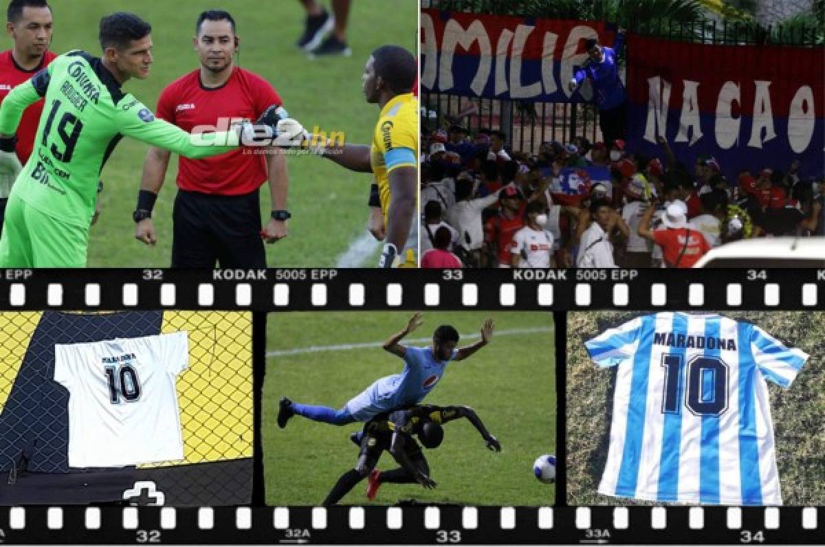 NO SE VIO EN TV: Homenajes a Maradona y la UltraFiel alentó fuera del Nacional