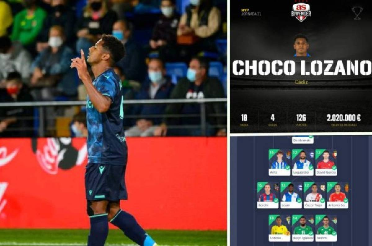 Choco Lozano, elegido MVP y estelar de los onces ideales de la jornada 11 en la liga española tras hat-trick
