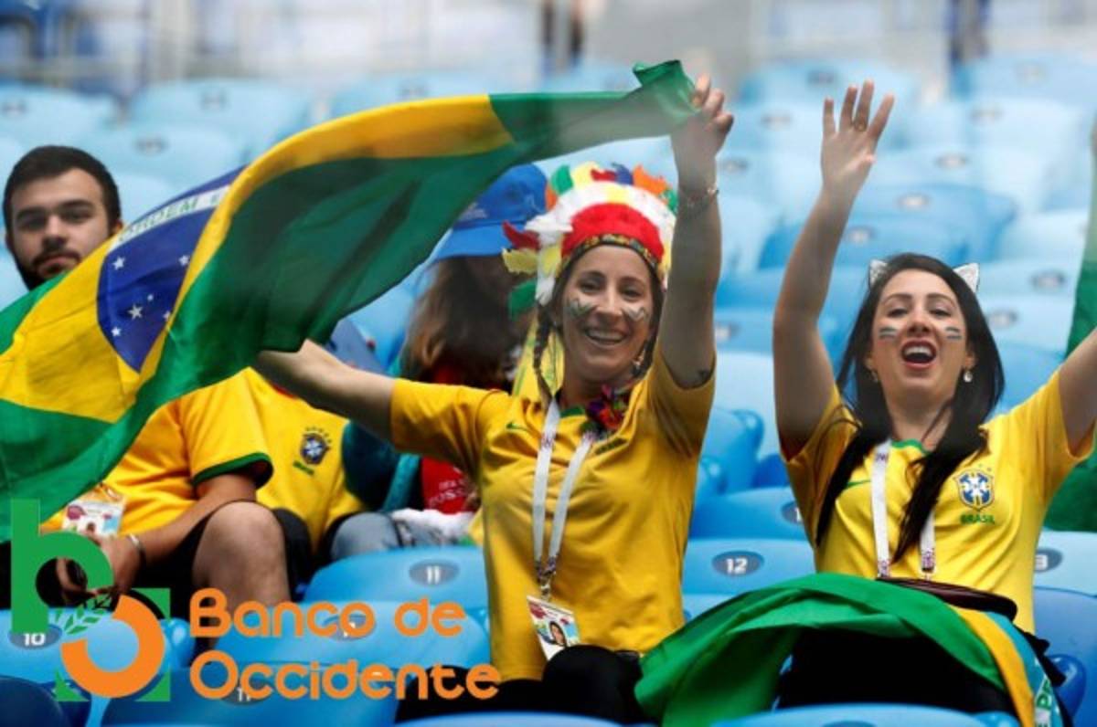 Ambientazo en la previa del partido Brasil vs Costa Rica