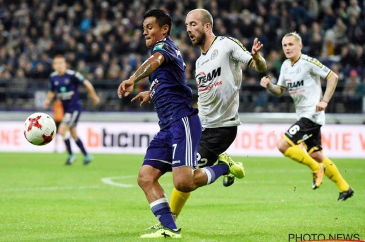 Andy Najar regresó a las canchas y Anderlecht ganó en el último minuto