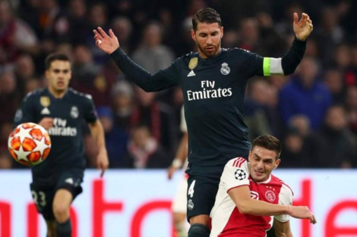 Sergio Ramos se pronuncia tras la polémica tarjeta amarilla en Champions League contra el Ajax