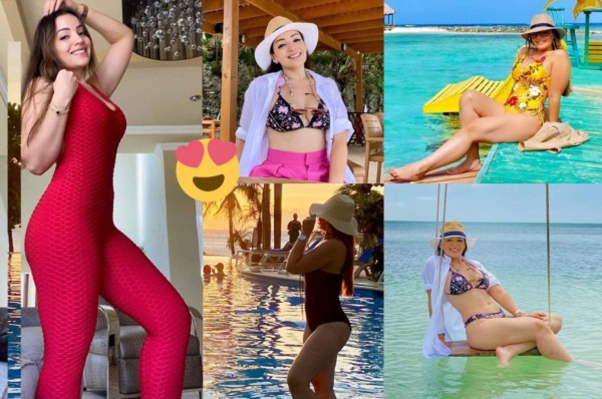 Virginia, la preciosa esposa de Emilio Izaguirre y sus vacaciones en las Islas de la Bahía