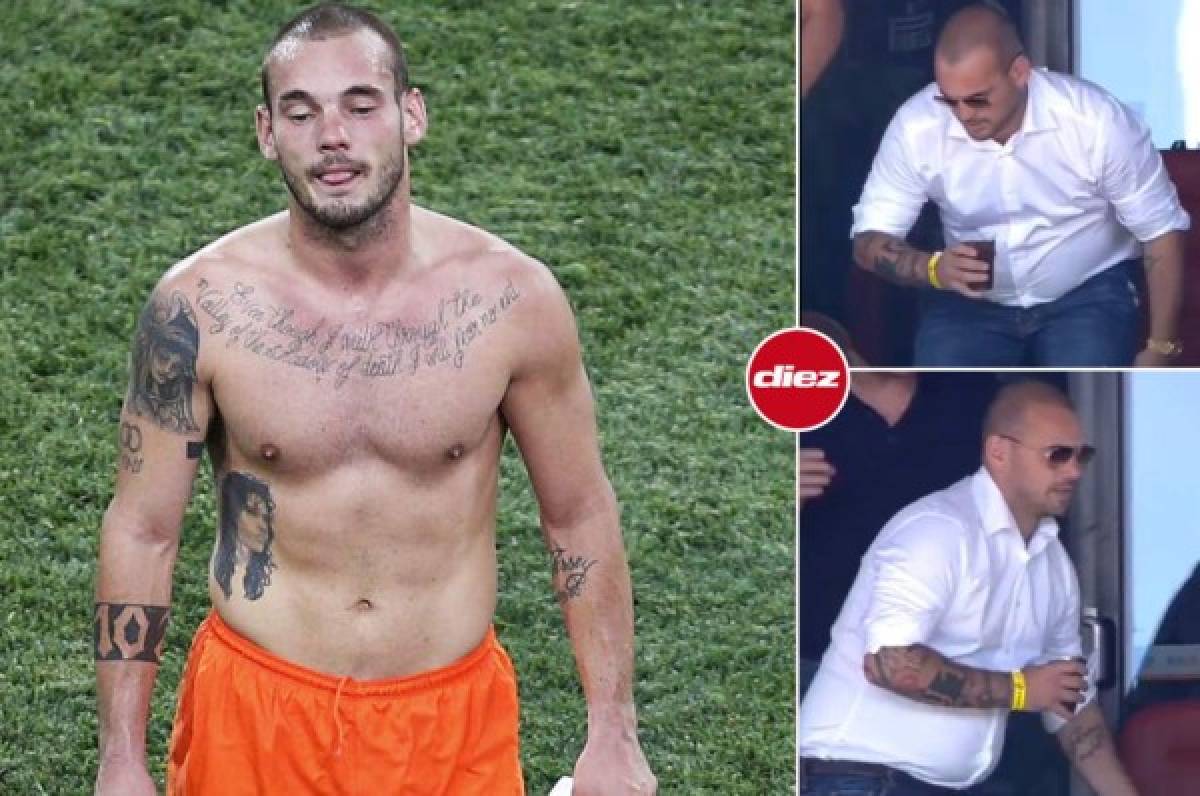 Impactante: Así luce ahora Wesley Sneijder a dos semanas de anunciar su retiro