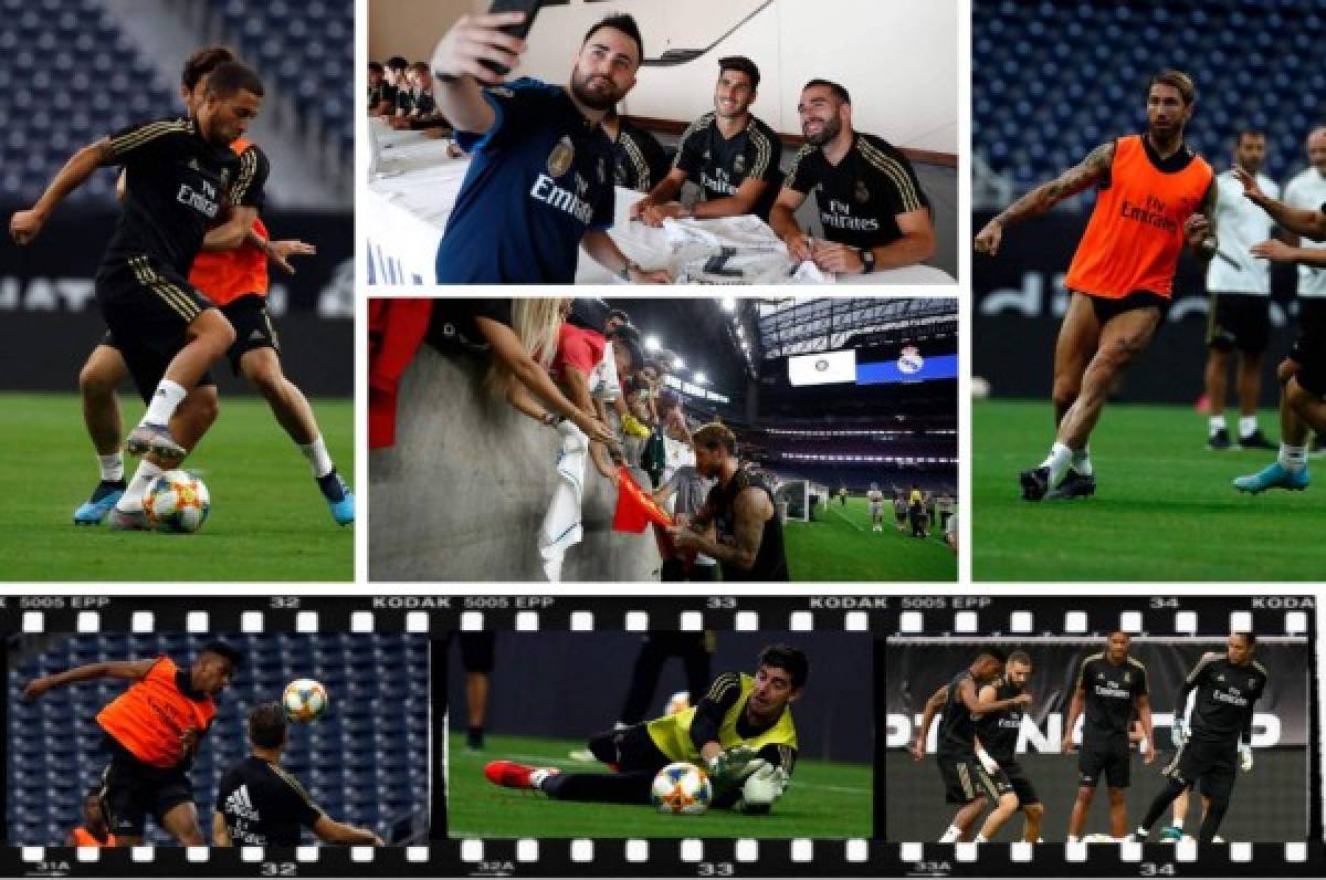 La volada de Keylor y la firma de autógrafos: Así fue el último entrenamiento del Real Madrid