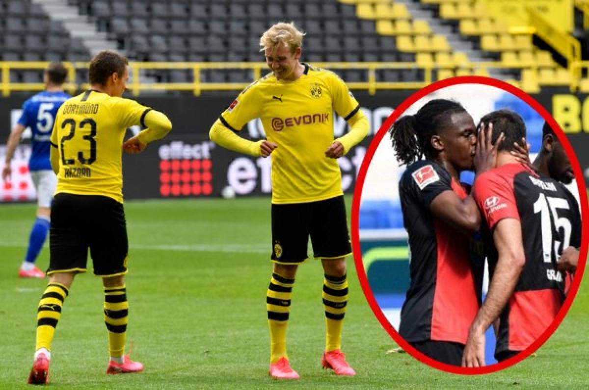 Polémica: Futbolista se olvida del protocolo de la Bundesliga y celebró gol con beso