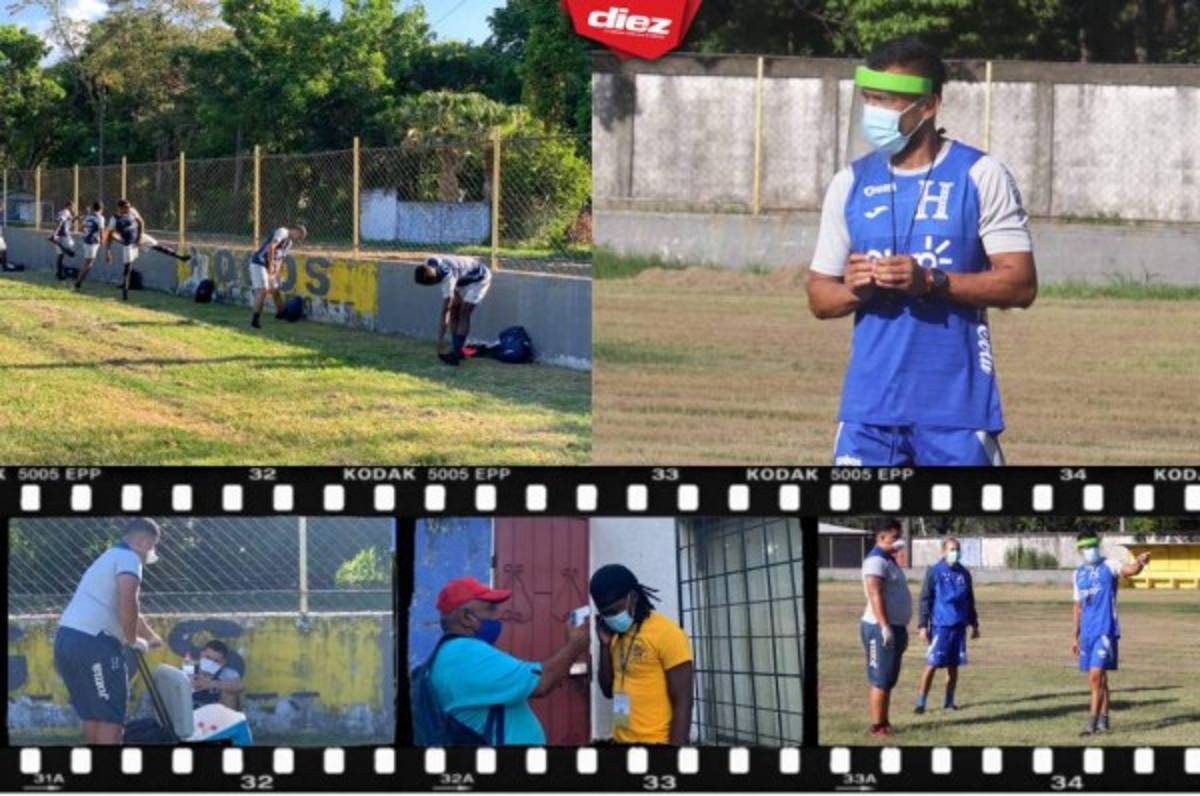 Medidas de bioseguridad y distanciamiento: Así fue el primer día de trabajo de la Sub-20 de Honduras en La Ceiba