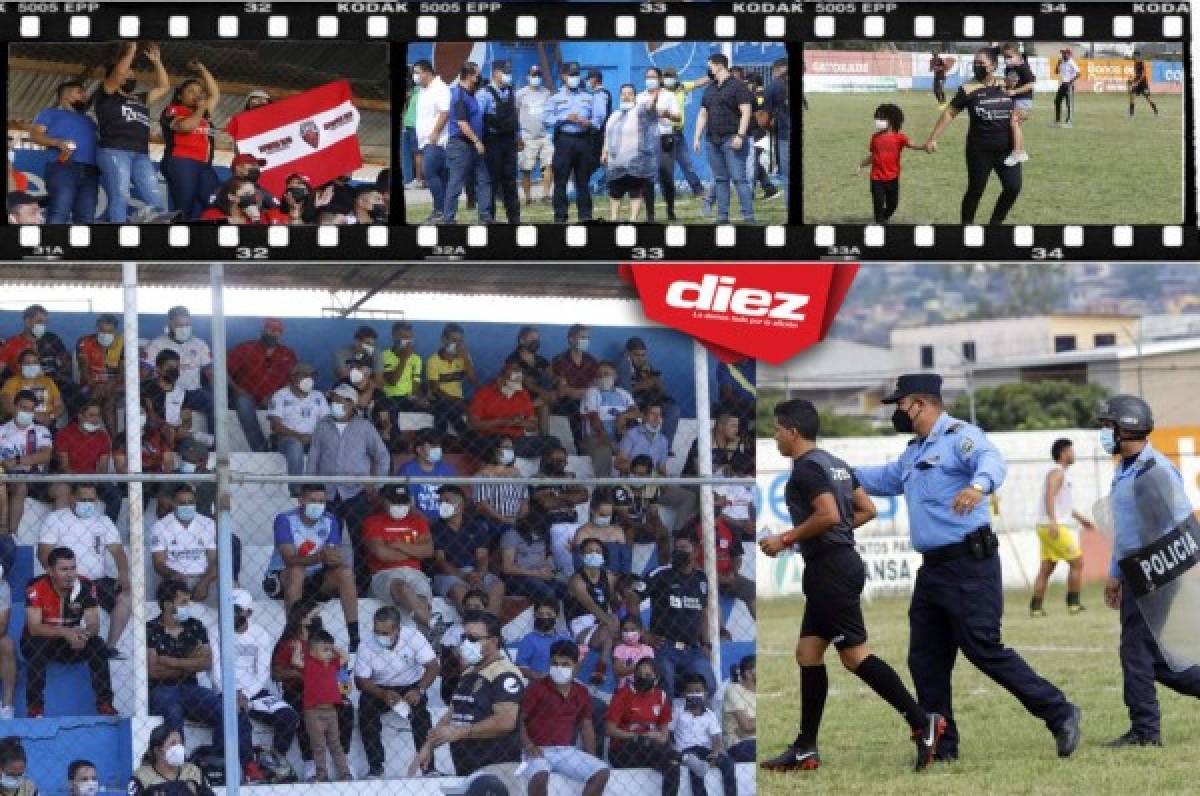 Aficionados irrumpieron en el estadio Sergio Reyes y ocasionaron retraso en el arranque del Savio-Génesis