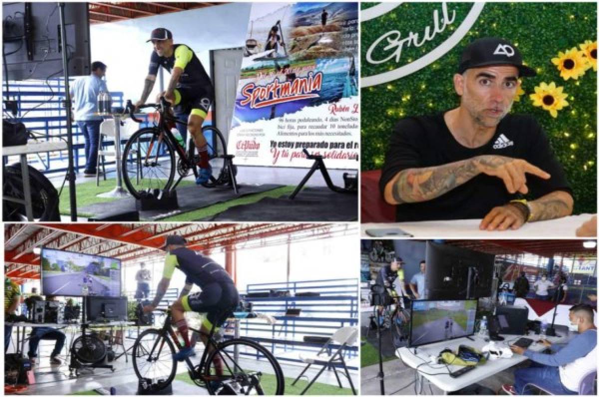 Español Rubén López inició este miércoles reto 'imposible': Estará 96 horas seguidas en bicicleta
