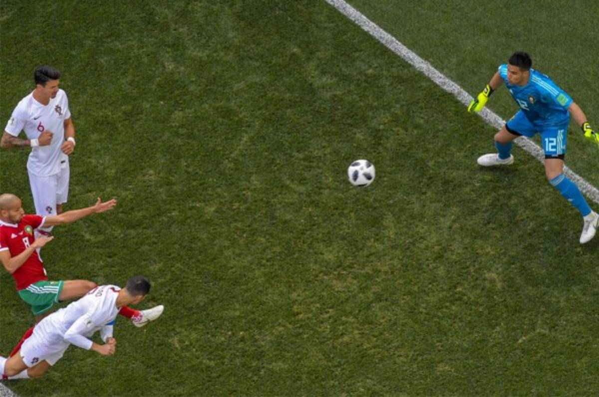 Cristiano Ronaldo sigue encendido y anota su cuarto gol ante Marruecos