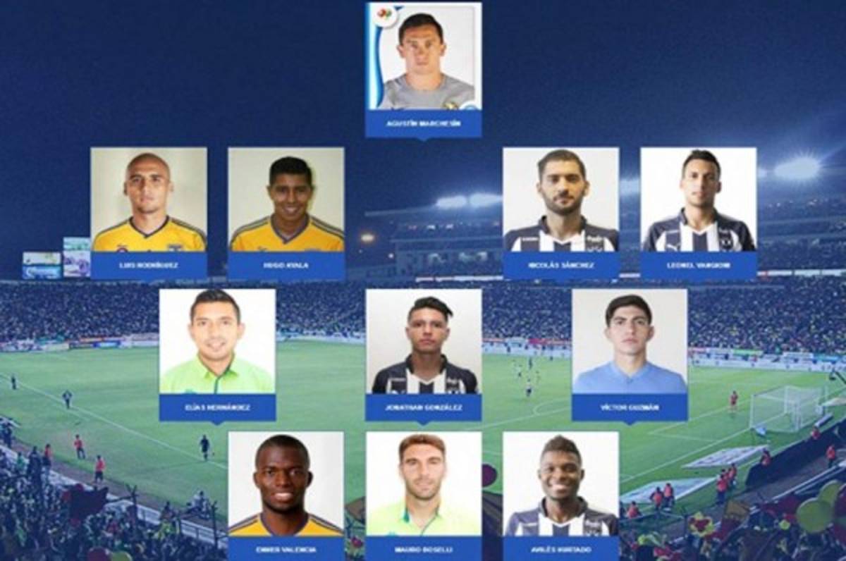Dan a conocer el 11 ideal del Torneo Apertura 2017 de la Liga MX