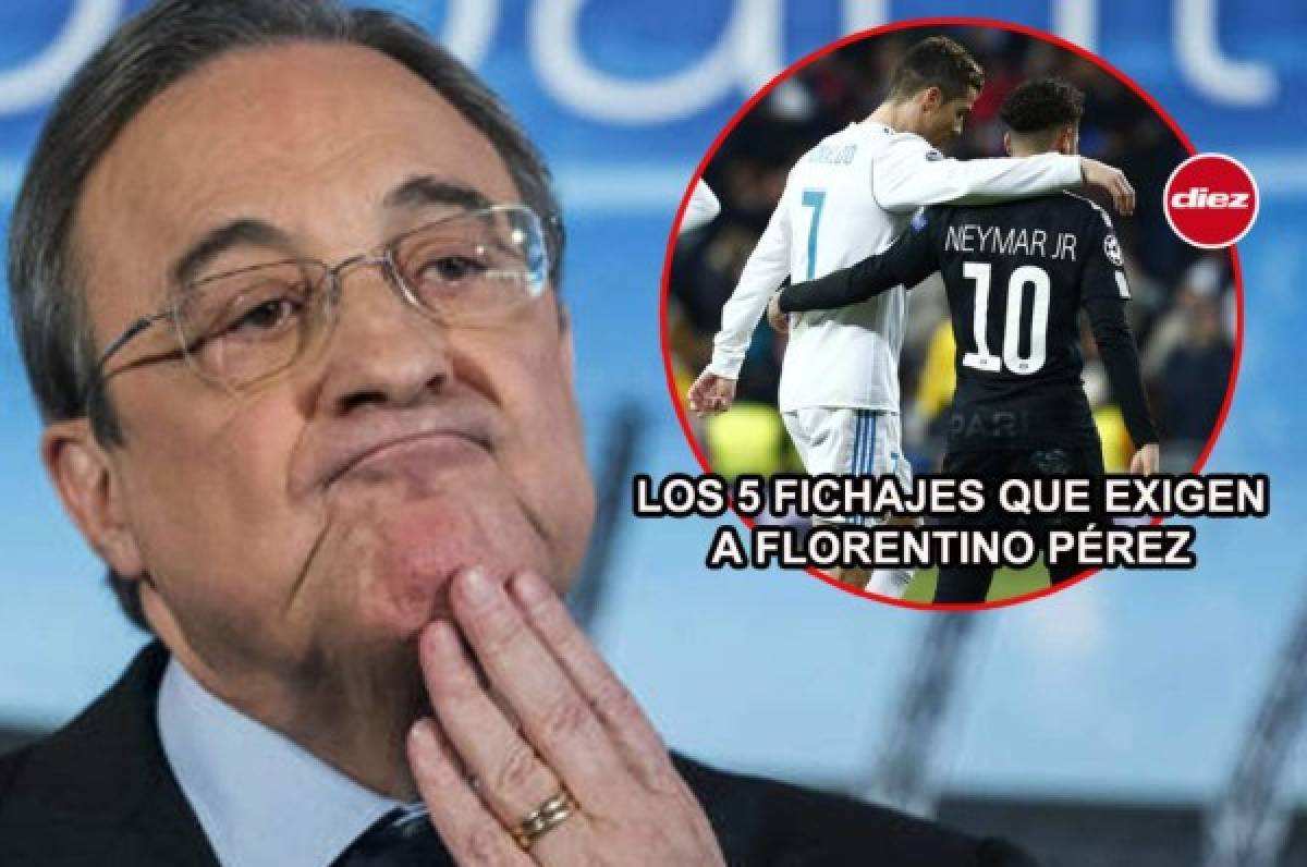 Real Madrid: Los cinco fichajes que la afición le pide a Florentino Pérez