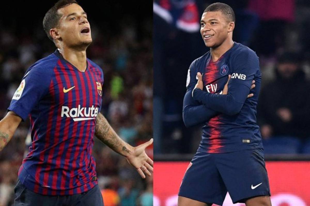 El supuesto trueque entre Barcelona y PSG entre Coutinho y Mbappé