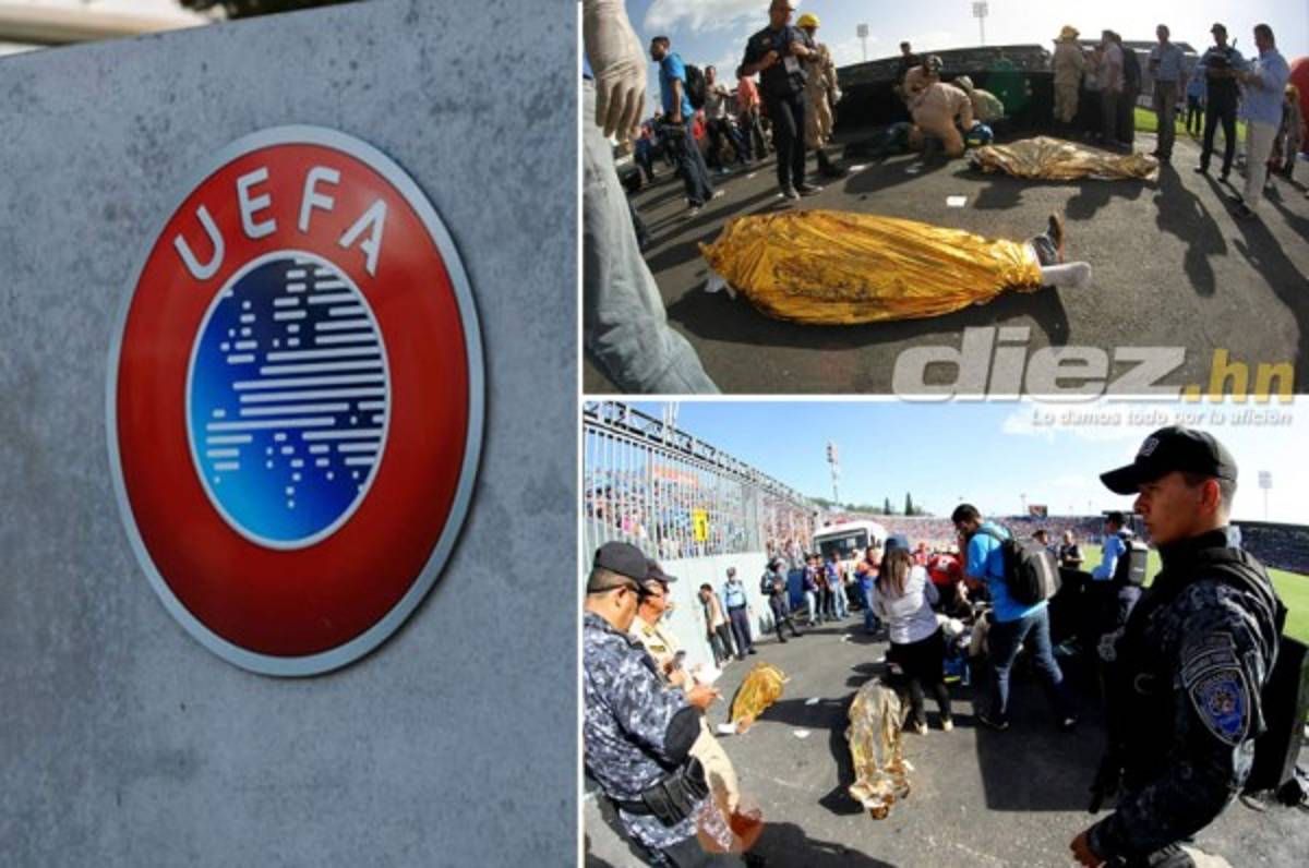 La UEFA gira condolencias a Honduras por fallecidos en la Gran Final