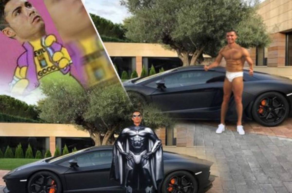 Despedazan con memes a Cristiano Ronaldo tras presumir su lujoso Lamborghini