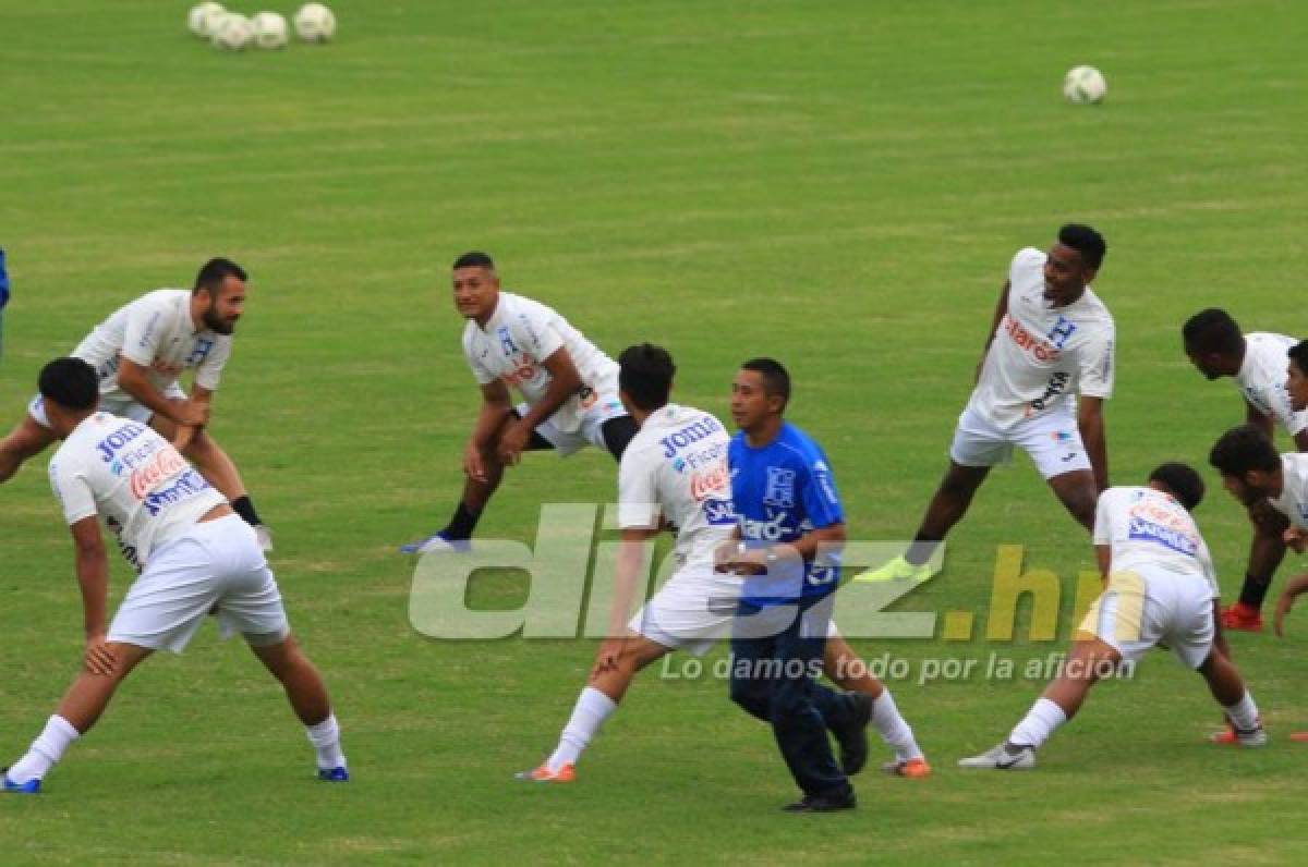 Bromas, risas y mucha emoción en el entrenamiento de la Selección de Honduras