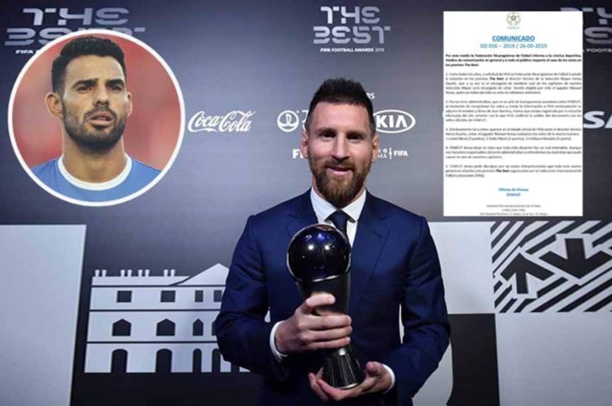 Federación de Nicaragua aclara polémica en votación de premios The Best