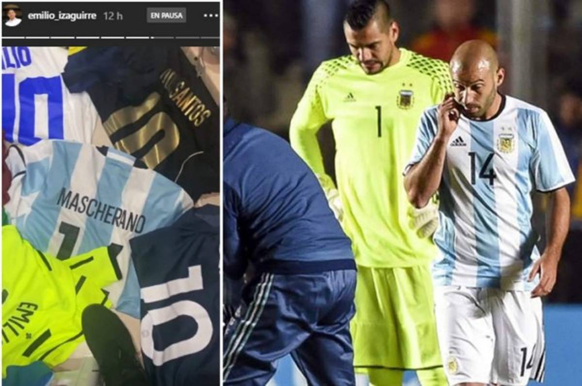 ¡Solos cracks! Emilio Izaguirre muestra su impresionante colección de camisetas