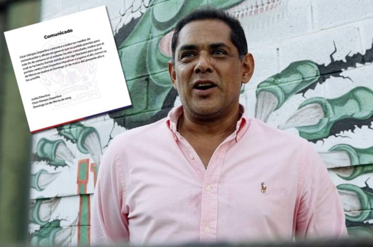 Rolin Peña explica por qué Marathón no aceptó la solicitud de reprogramación de Olimpia