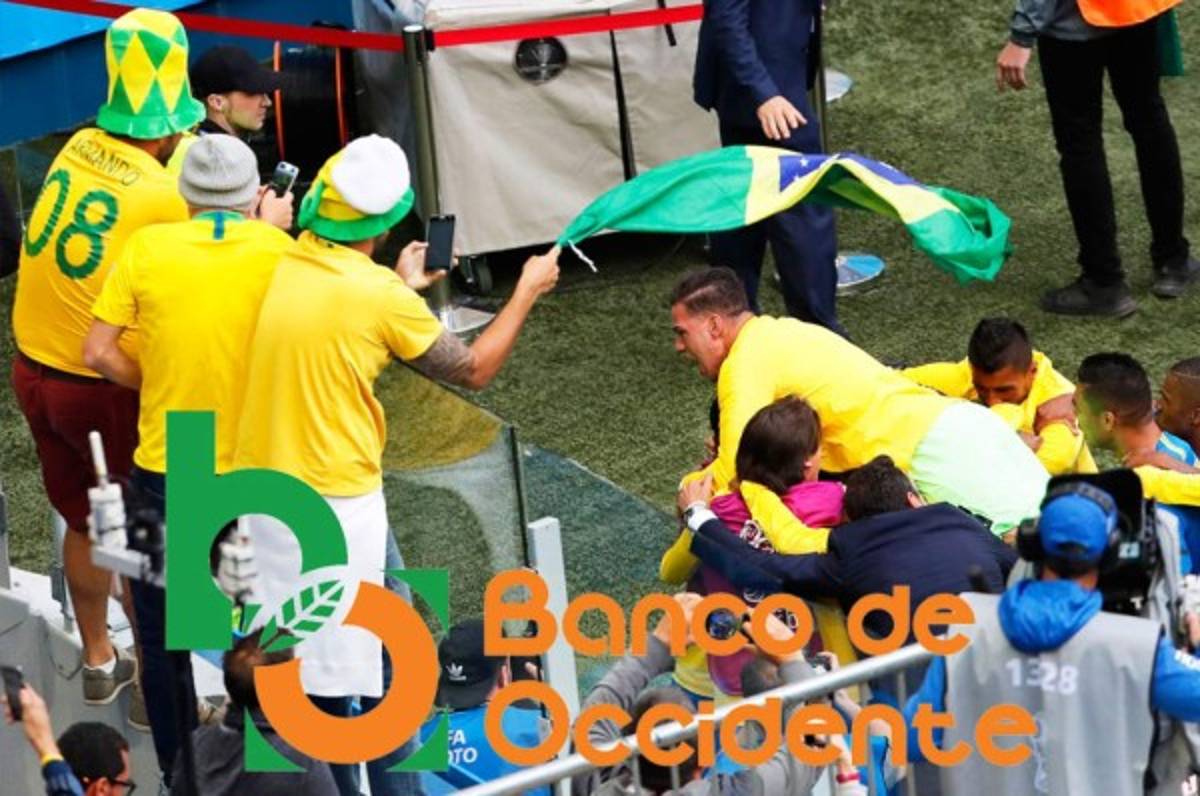Ambientazo en la previa del partido Brasil vs Costa Rica