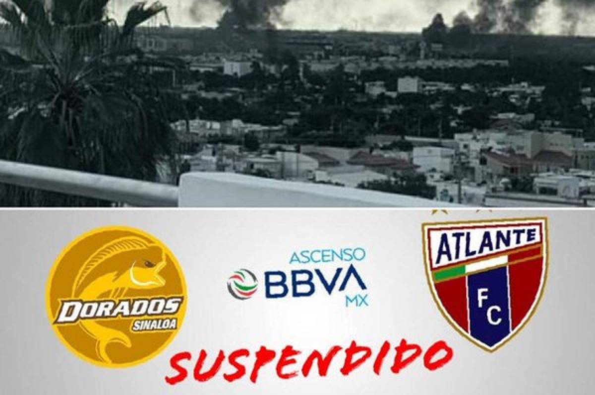 Se suspenden juego entre Dorados y Atlante por caos en Culiacán, Sinaloa