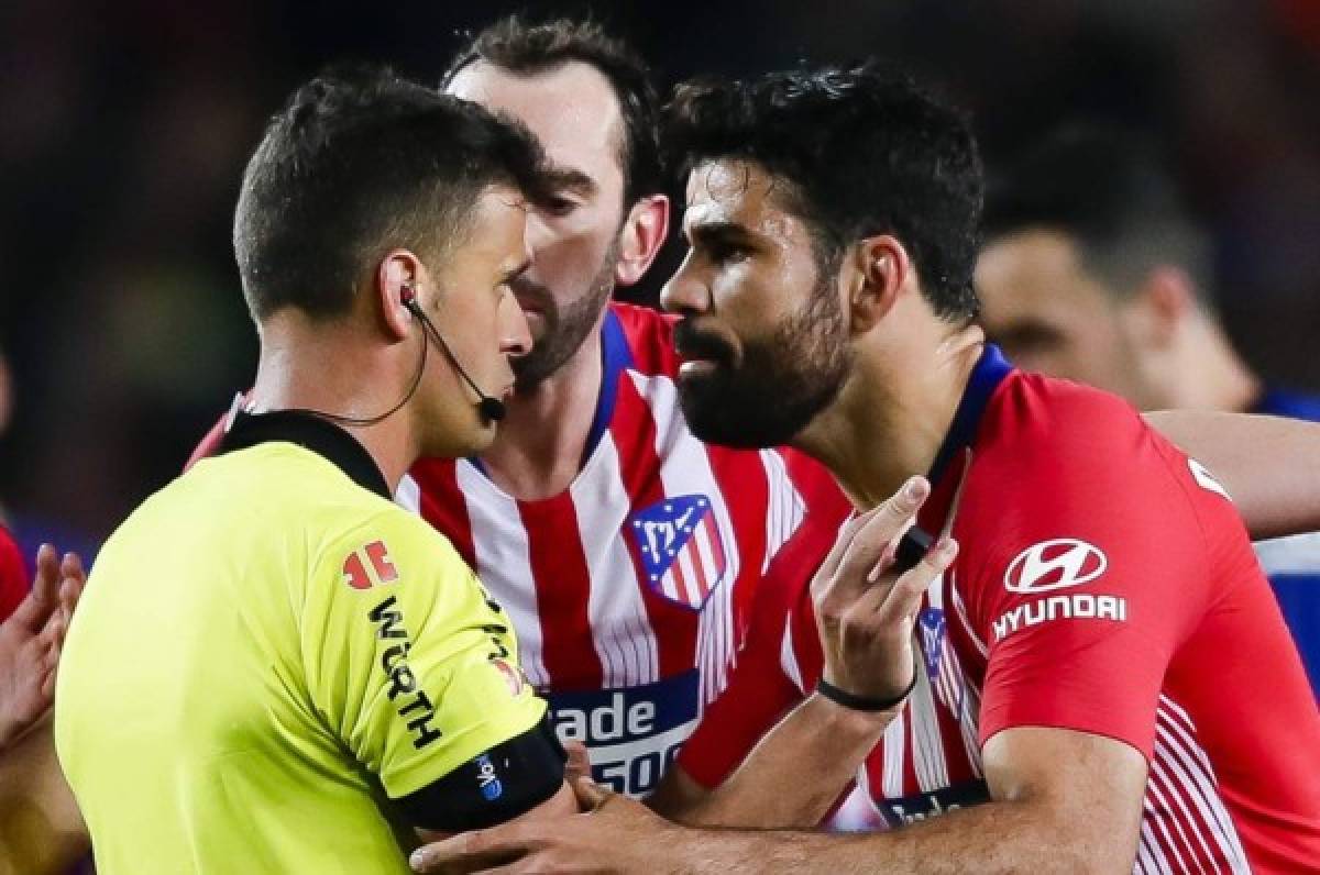 Ocho partidos de suspensión a Diego Costa por insultar y agarrar al árbitro