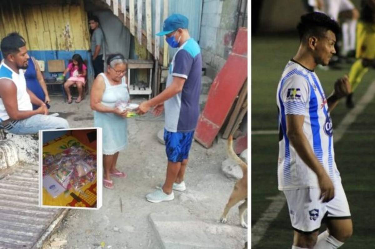 Lección de vida: Jugador hondureño de Liga de Ascenso regala comida en crisis del coronavirus