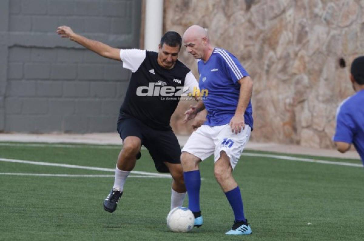 FOTOS: El partido que tuvo Gianni Infantino y Victor Montagliani en Honduras