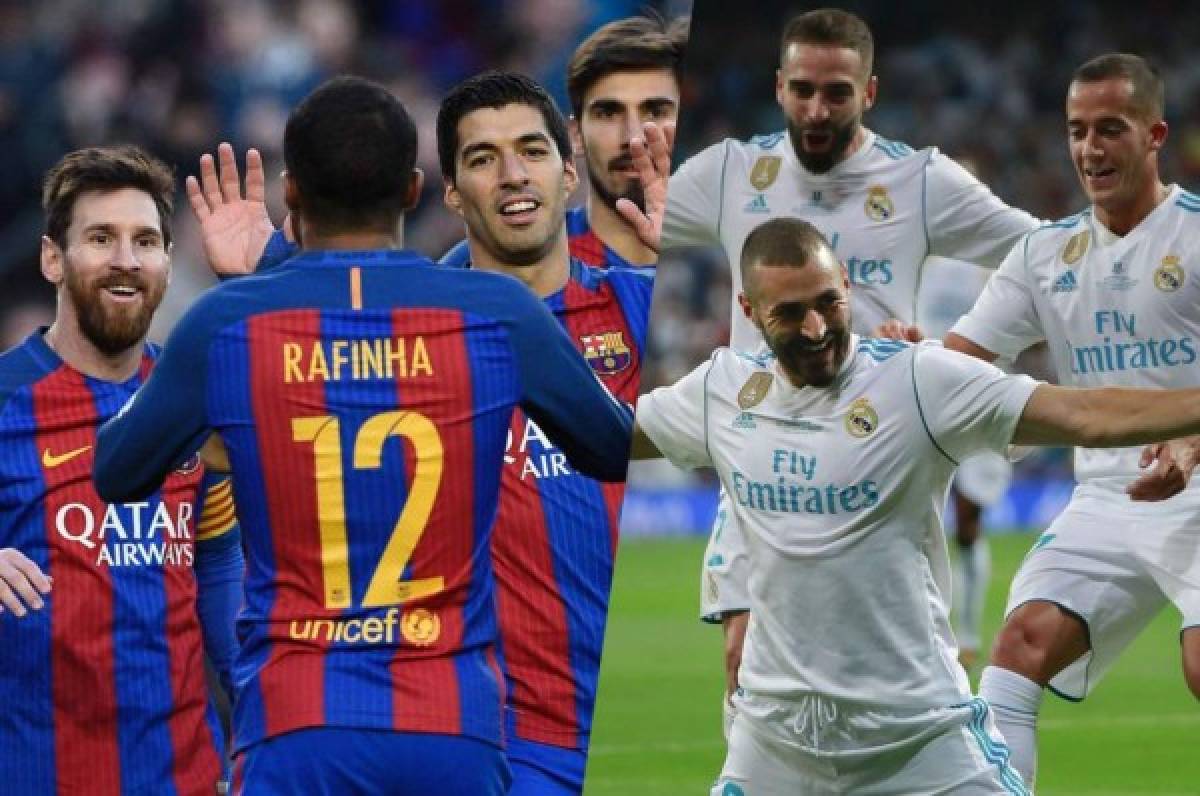 Día y hora de los partidos del Barcelona y Real Madrid este domingo