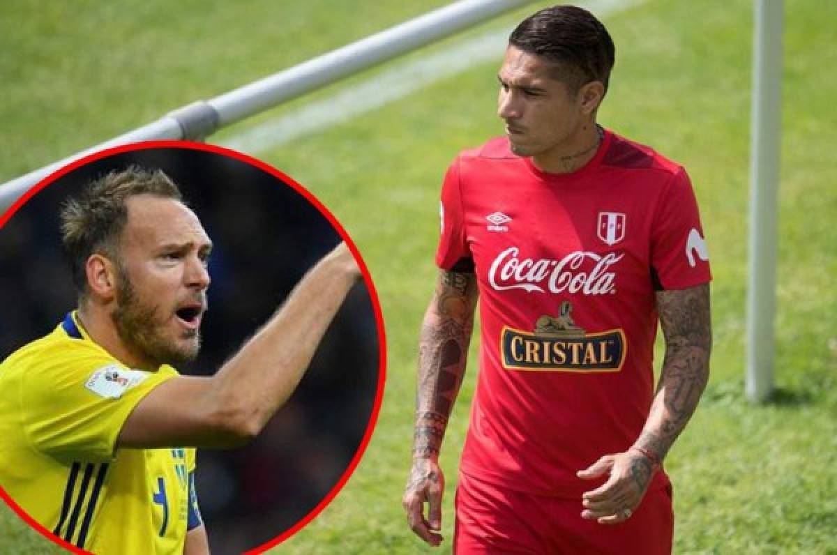 Polémica: ¡Fuerte ataque del capitán de la selección de Suecia contra Paolo Guerrero!